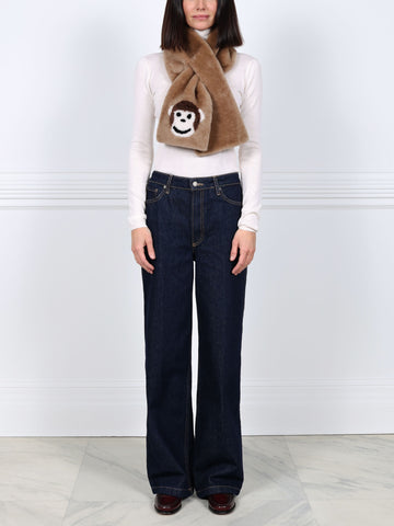 The Monkey Merino Shearling Scarf Pull Through Scarf