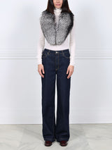 Silver Fox Fur Collar
