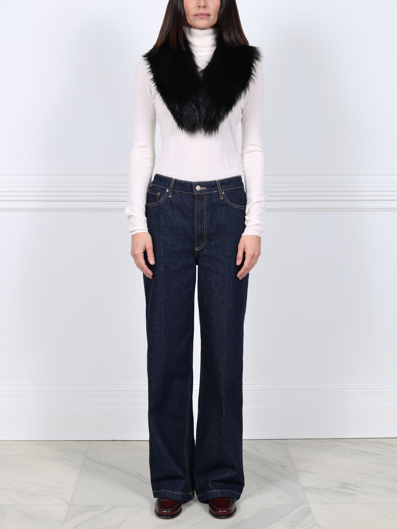 Silver Fox Fur Collar