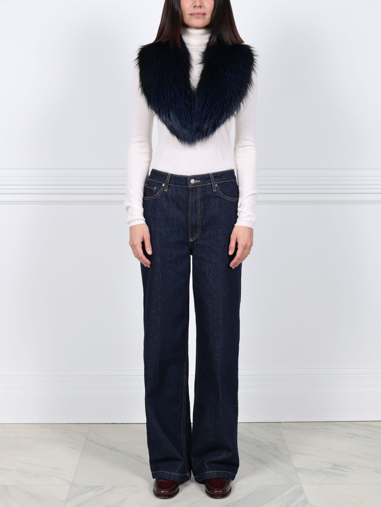 Silver Fox Fur Collar
