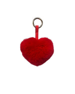 I Heart You Fur Keychain