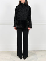 The Peplum Lamb and Mink Jacket