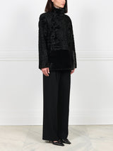 The Peplum Lamb and Mink Jacket