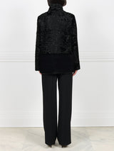 The Peplum Lamb and Mink Jacket