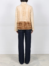 The Dover Lamb Jacket with Mink Fur Peplum