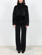 The Dover  Upcycled Lamb Jacket with Fur Trim