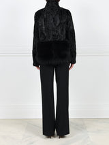 The Dover  Upcycled Lamb Jacket with Fur Trim