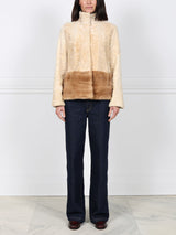 The Dover Lamb Jacket with Mink Fur Peplum