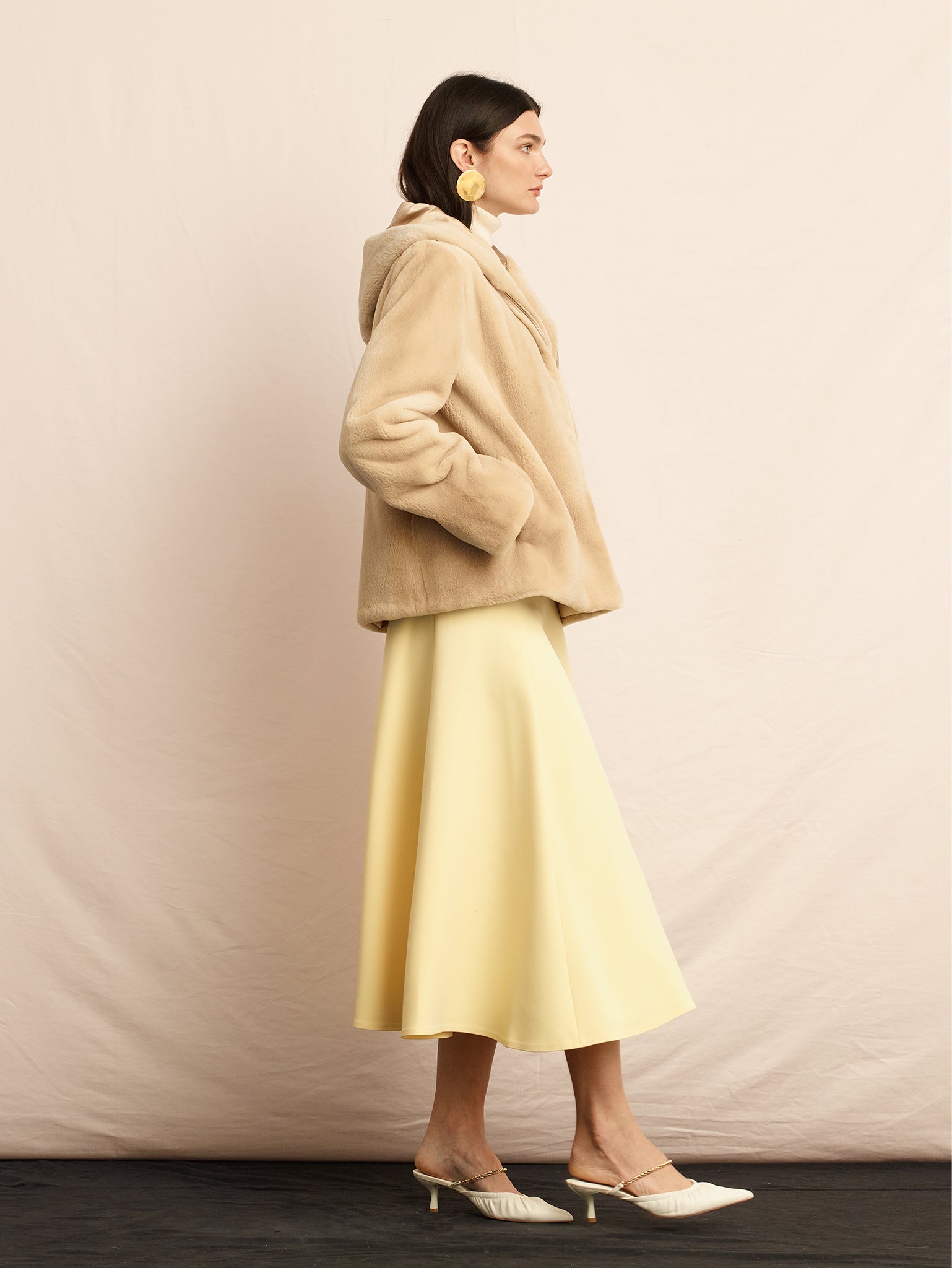 The Goldie Palomino Sheared Mink Fur Jacket