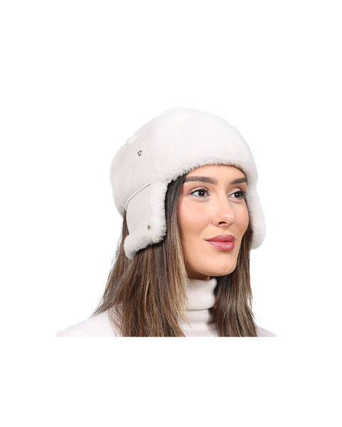 Pologeorgis mink hat with on sale pompon