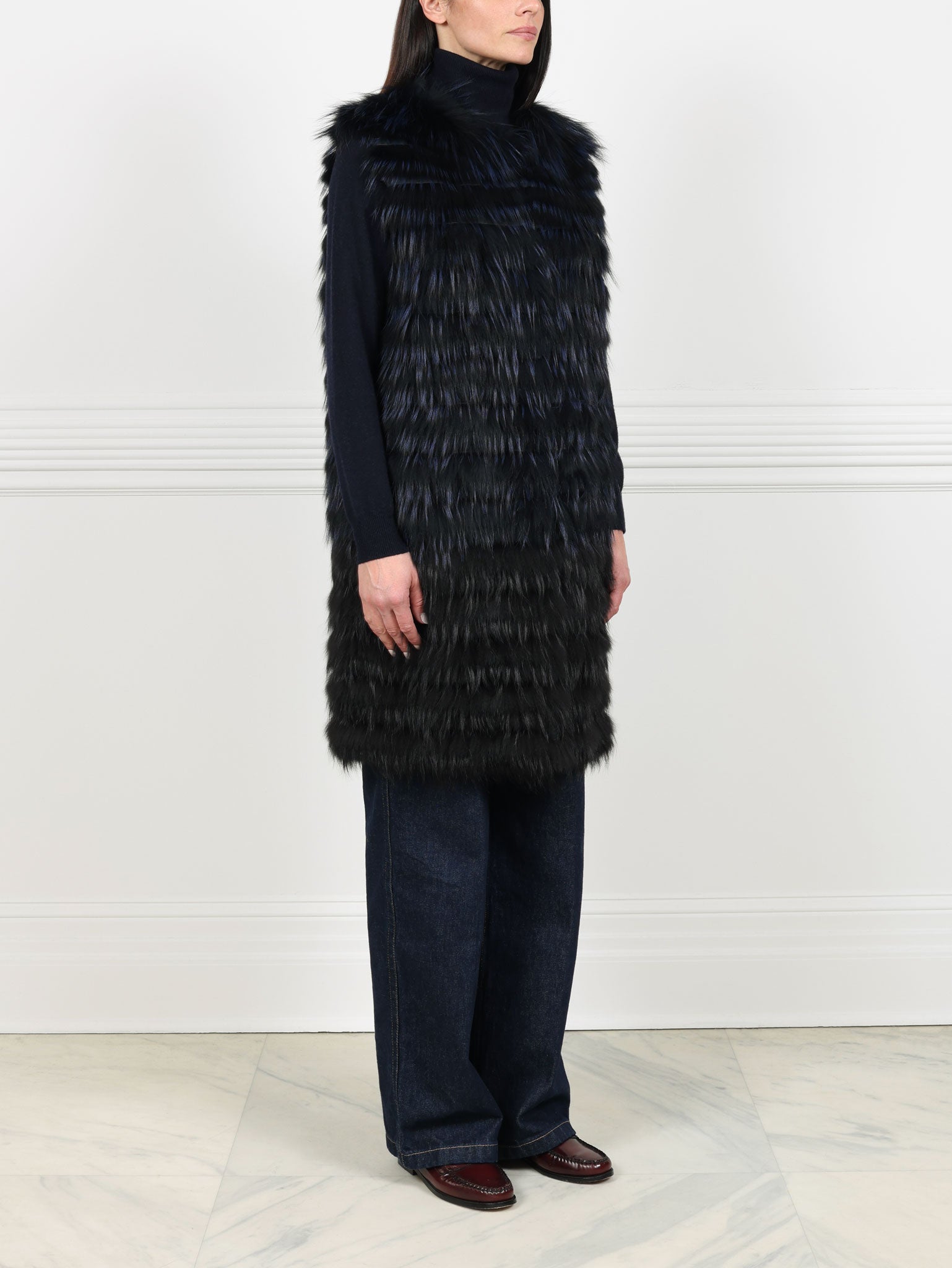 The Traveller Fox Fur Vest