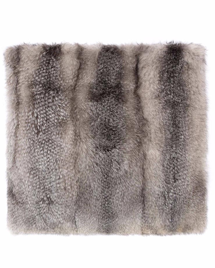 Fur Throw in Blue - Pologeorgis