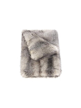 Blue Frost Fox Fur Throw