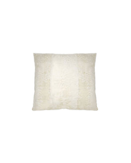 DOUBLE SIDED SILKY LAMB PILLOW IN IVORY