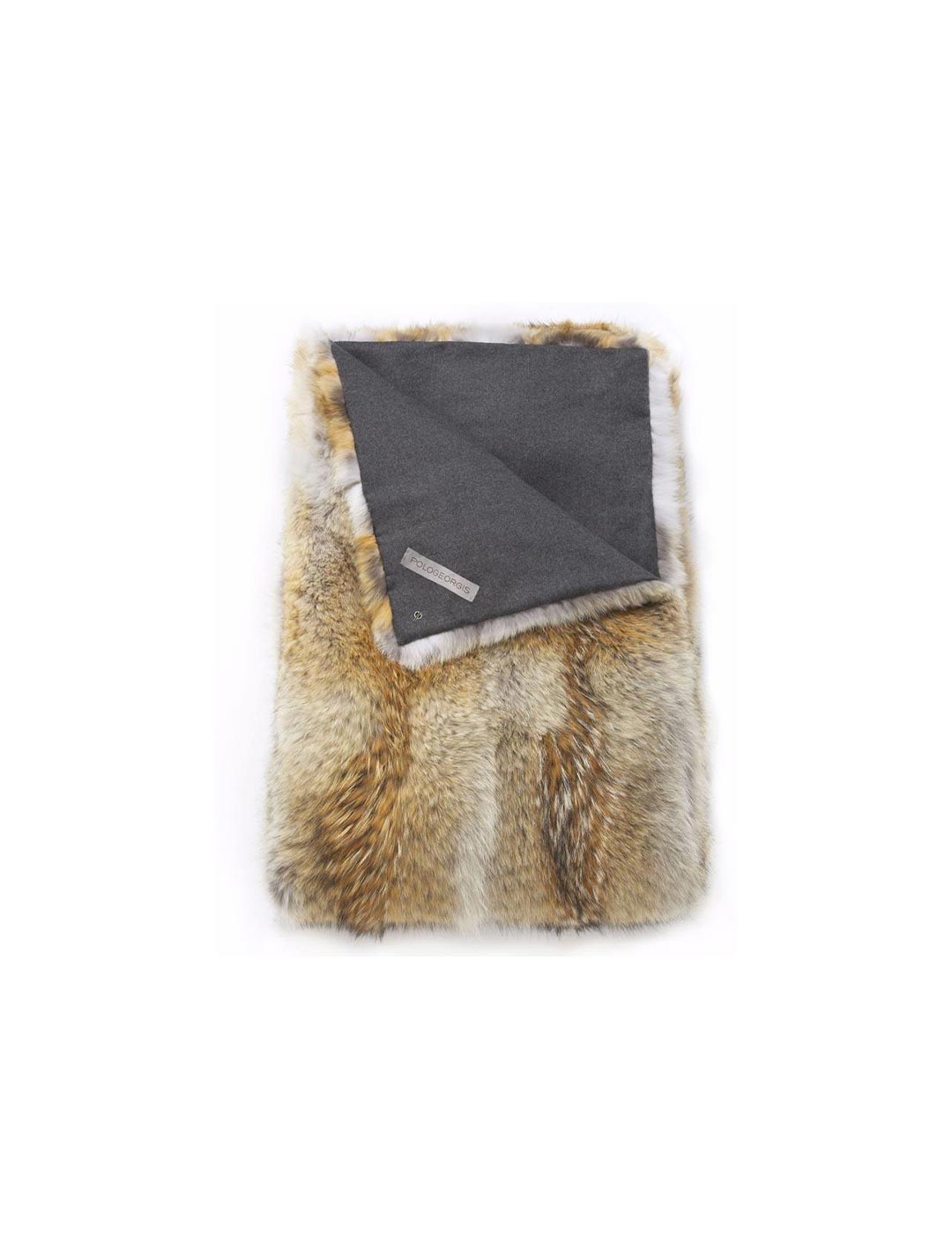Coyote Fur Throw Pologeorgis