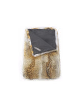 Coyote Fur Throw Pologeorgis
