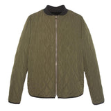 Mens Sheared Rabbit Jacket in Green