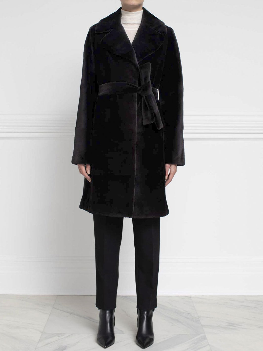 The Ariana Sheared Mink Fur Coat