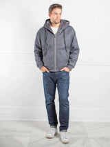 mens fur lined sweatshirt