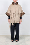 The Kina Drop Shoulder Reversible Sable to Cashmere Jacket