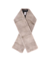 Sheared Mink Fur Scarf in Grey