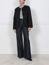 The Charlotte Wool/Cashmere and Mink Fur Jacket