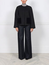 The Charlotte Wool/Cashmere and Mink Fur Jacket