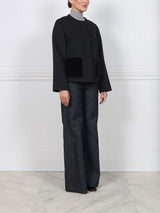 The Charlotte Wool/Cashmere and Mink Fur Jacket