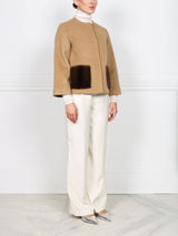 The Charlotte Wool/Cashmere and Mink Fur Jacket
