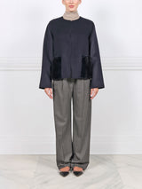 The Charlotte Wool/Cashmere and Mink Fur Jacket
