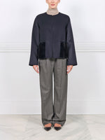 The Charlotte Wool/Cashmere and Mink Fur Jacket