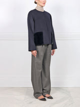 The Charlotte Wool/Cashmere and Mink Fur Jacket