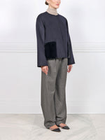 The Charlotte Wool/Cashmere and Mink Fur Jacket