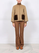 The Charlotte Wool/Cashmere and Mink Fur Jacket
