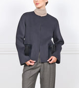The Charlotte Wool/Cashmere and Mink Fur Jacket