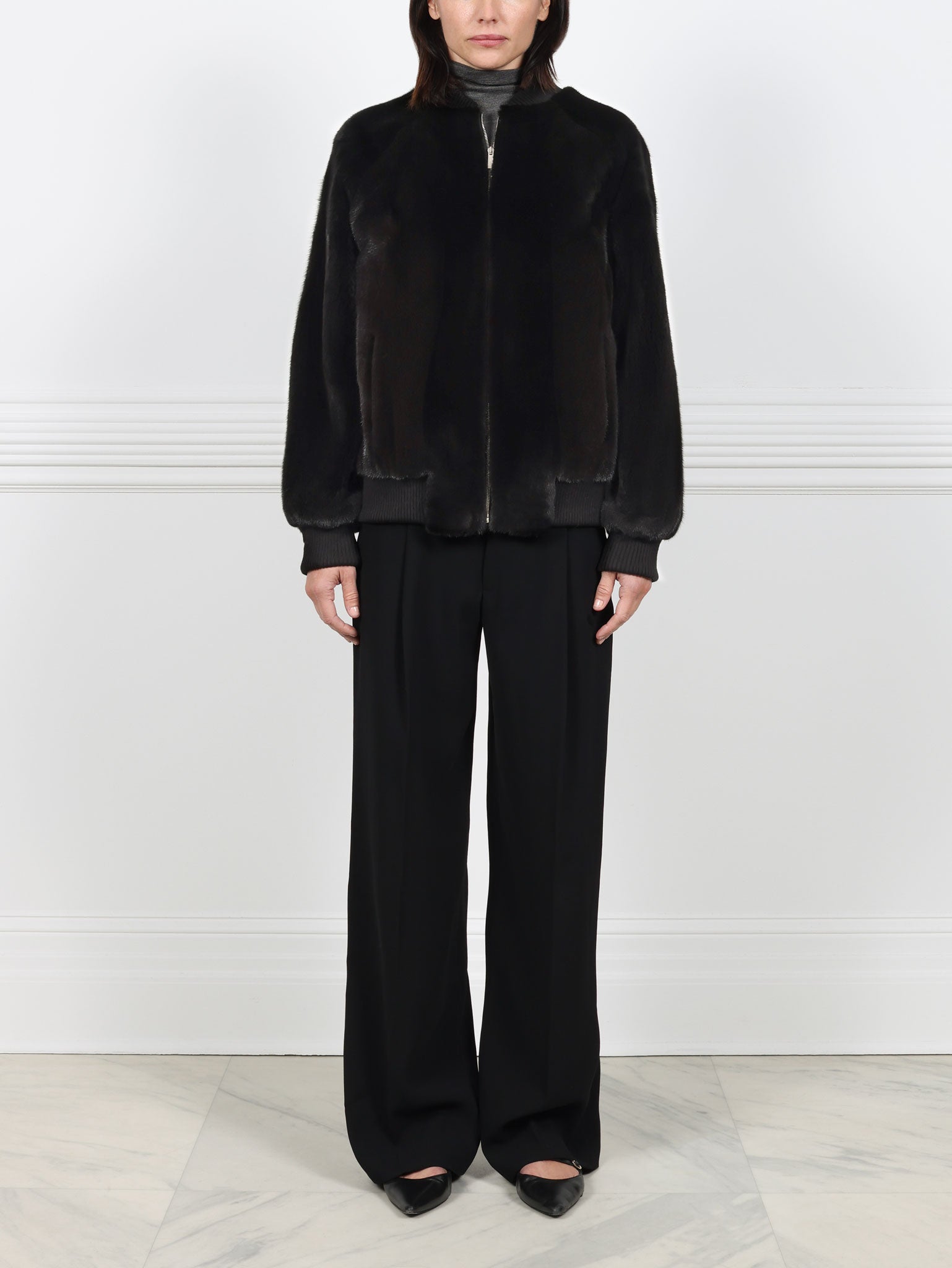 The Willard Mink Bomber Jacket