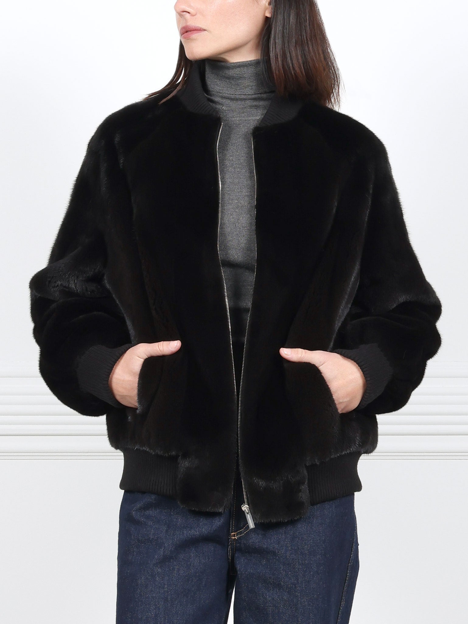 The Willard Mink Bomber Jacket