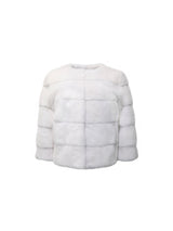 The Peyton Mink Fur Jacket in White