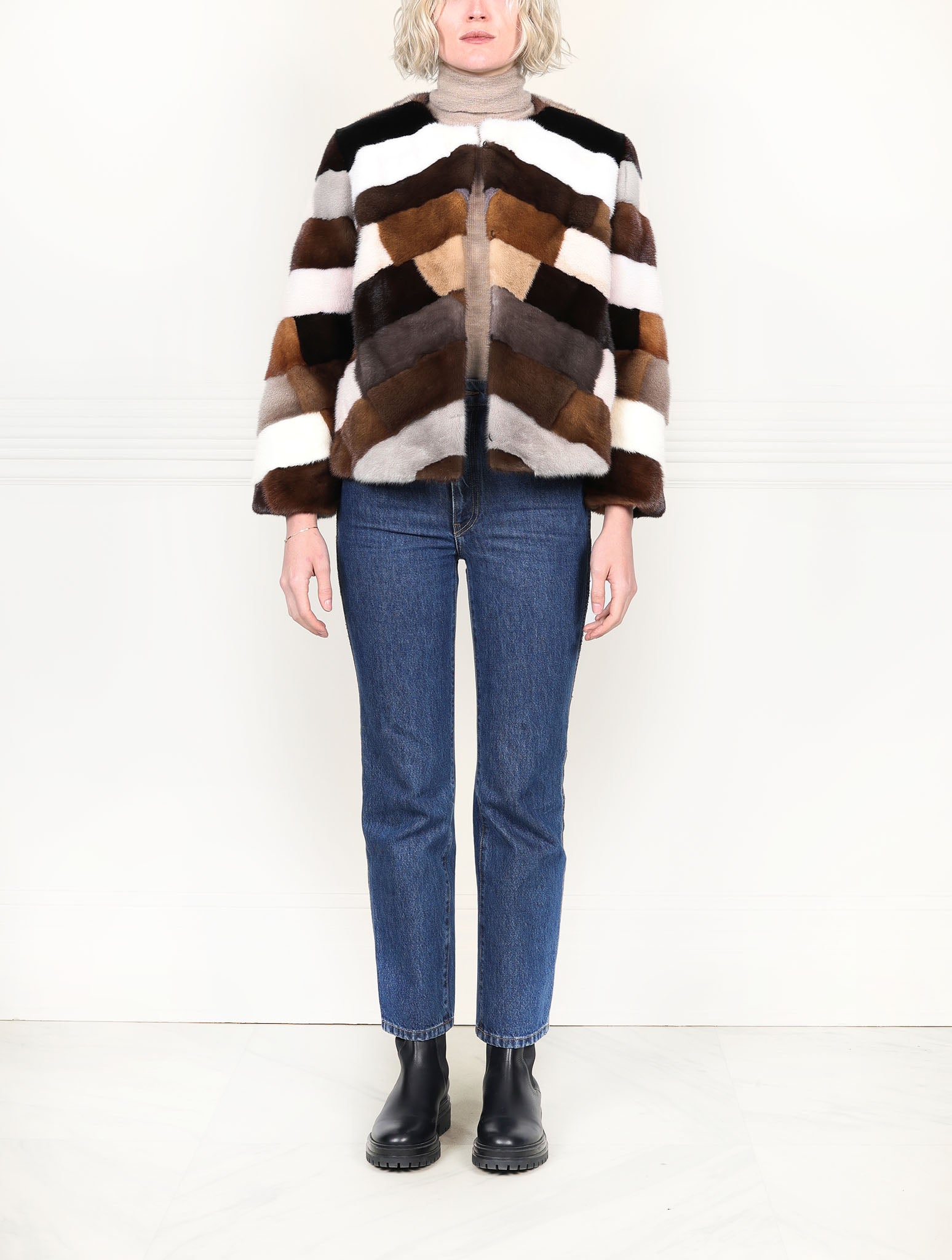 The Mosaic Mink Upcycled Jacket