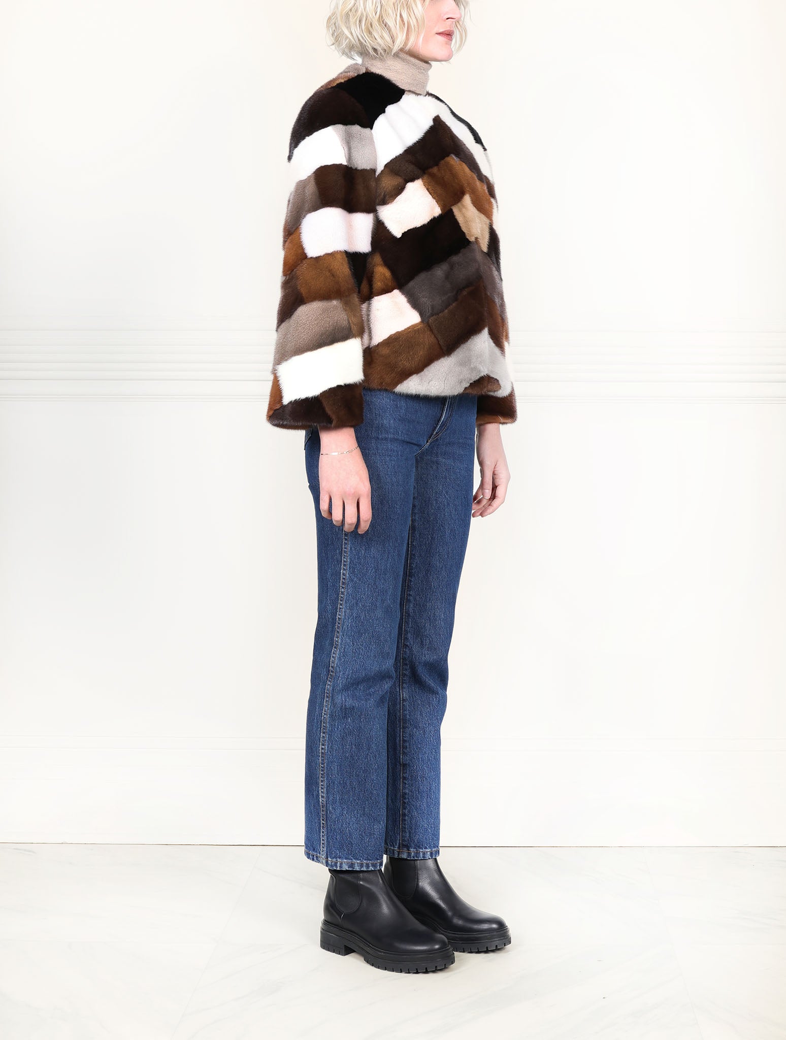 The Mosaic Mink Upcycled Jacket