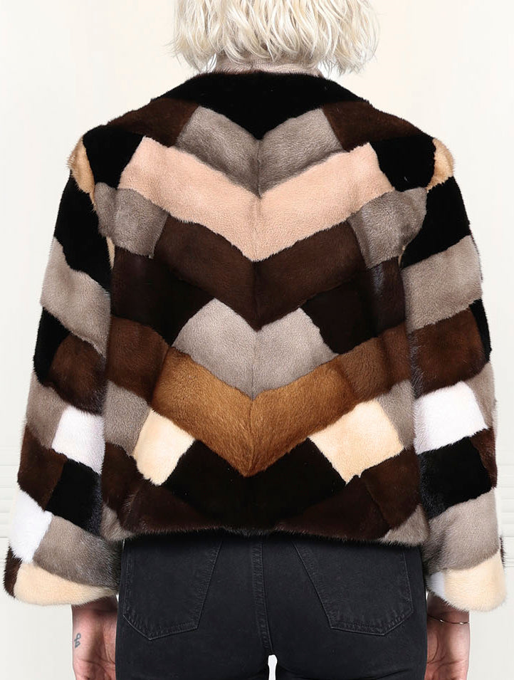 The Mosaic Mink Upcycled Jacket