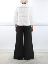 The Peyton Mink Fur Jacket in White
