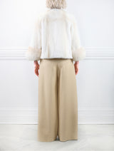 The Cookie Mink Jacket with Fox Cuffs