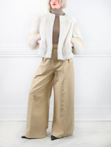 The Cookie Mink Jacket with Fox Cuffs