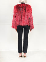 Dyed Red Fox Fur Jacket
