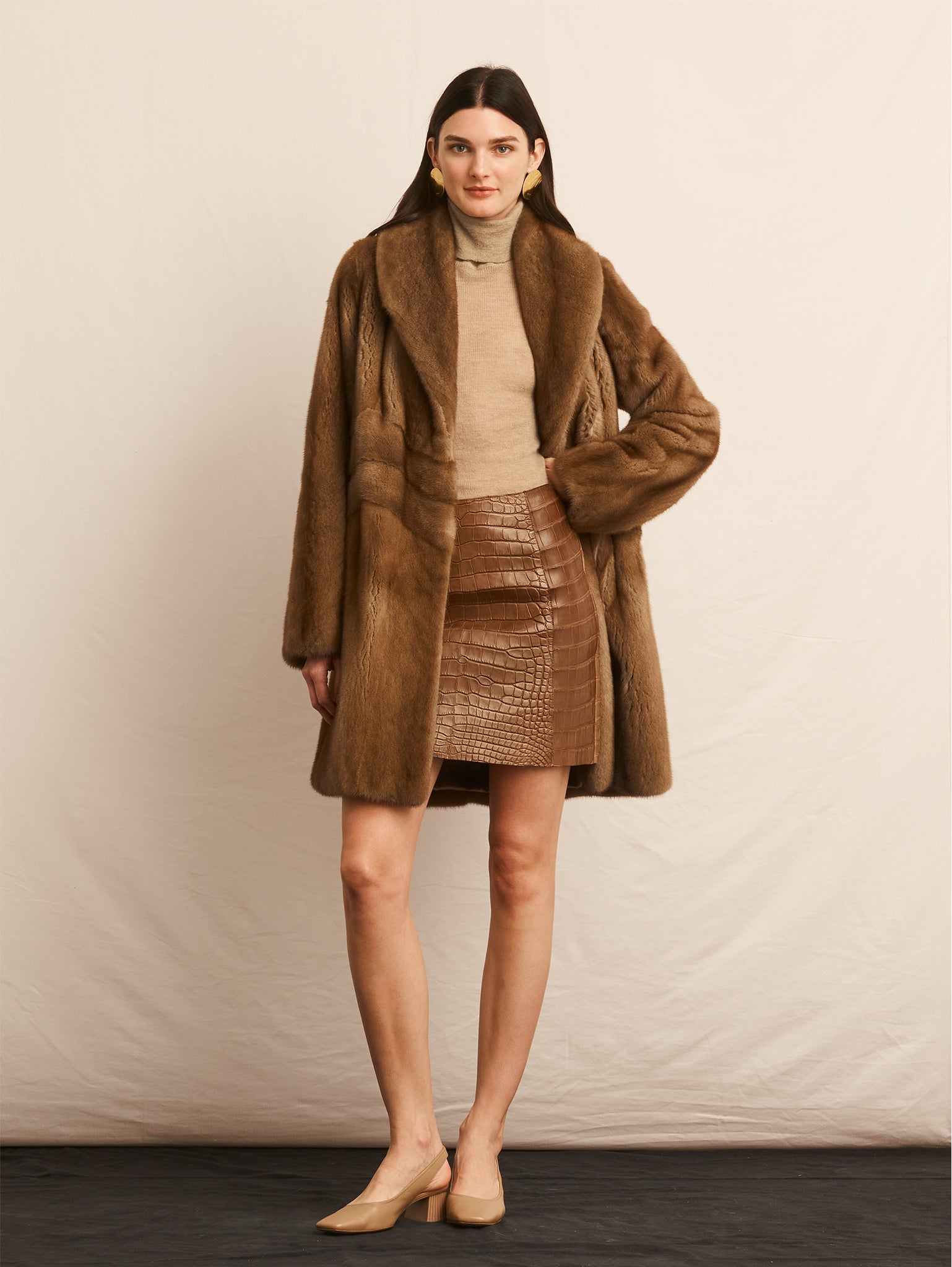 The Chevron Mink Coat