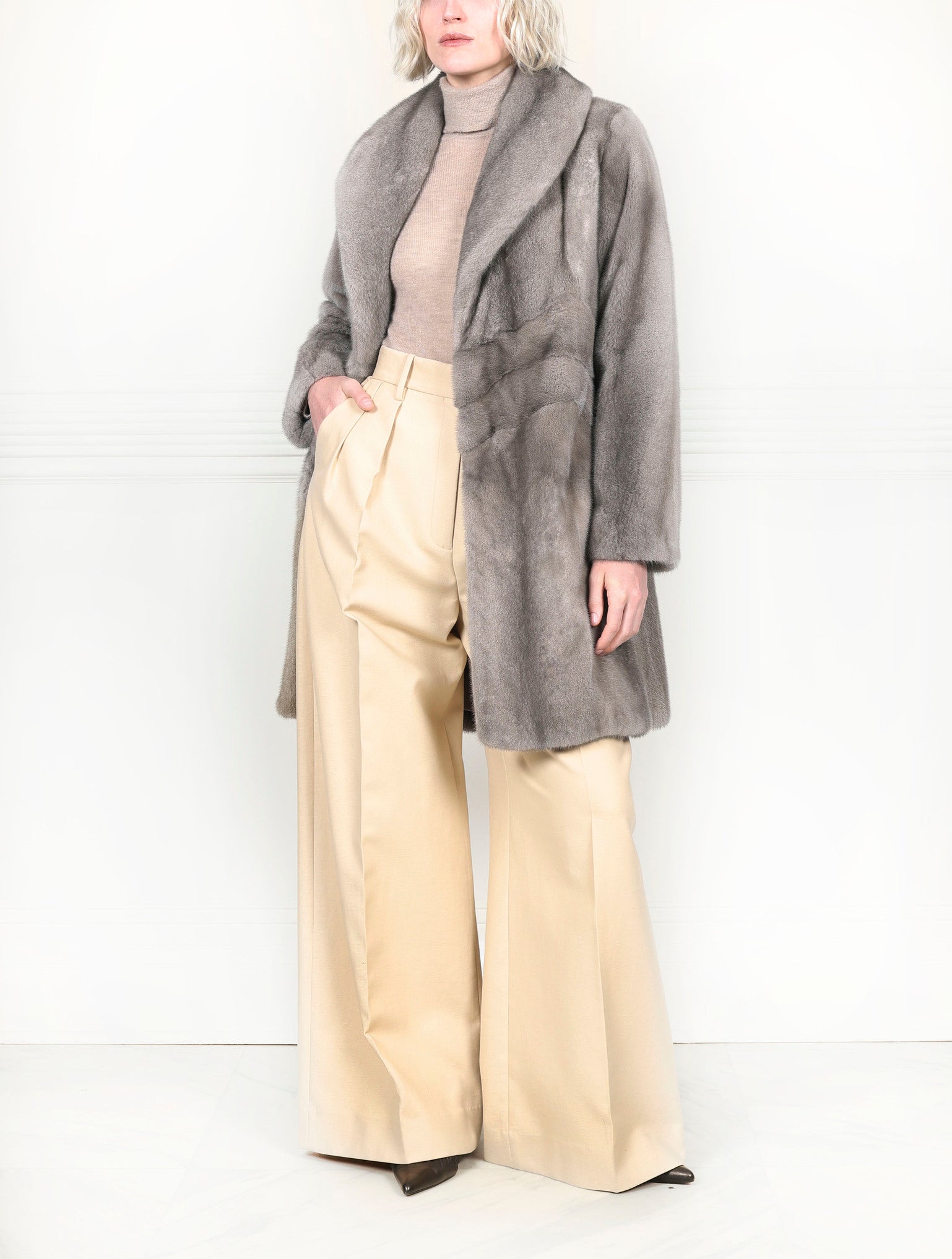 The Chevron Mink Coat
