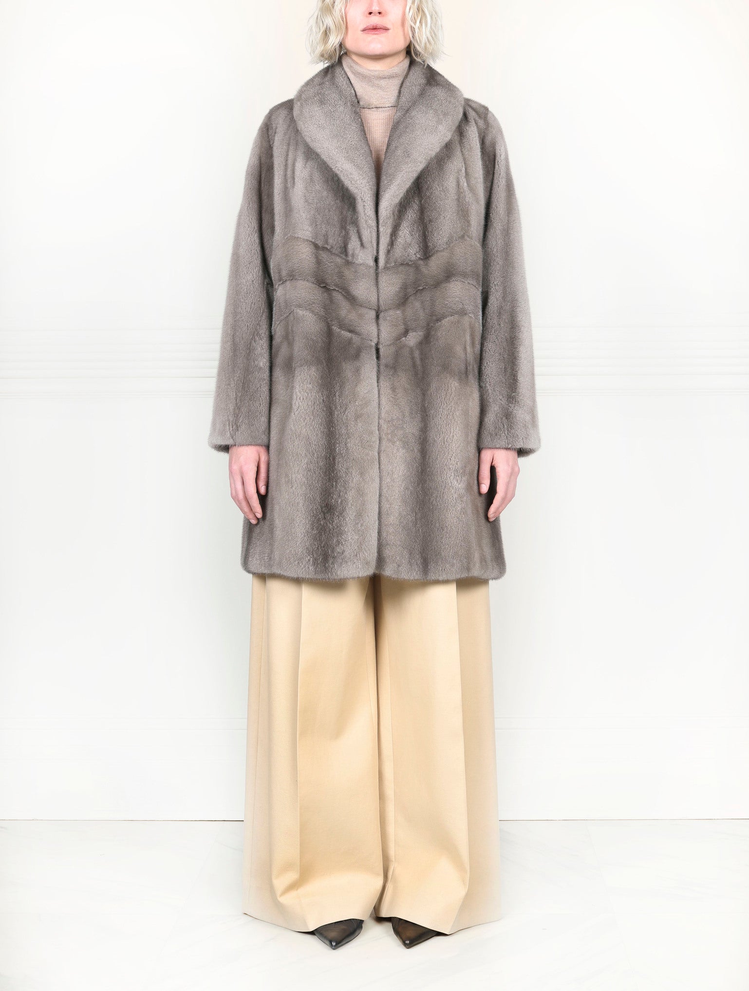 The Chevron Mink Coat