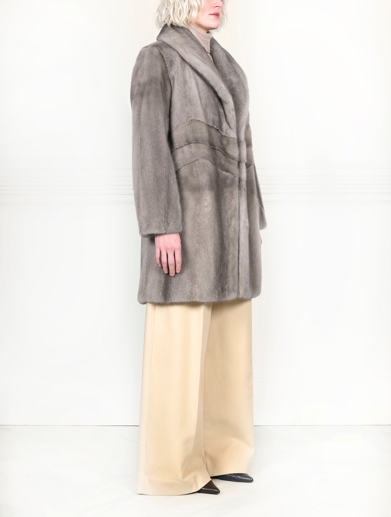 The Chevron Mink Coat