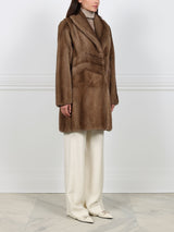 The Chevron Mink Coat